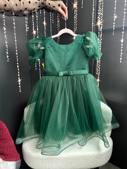 Святкова зелена сукня костюм ялинка 104