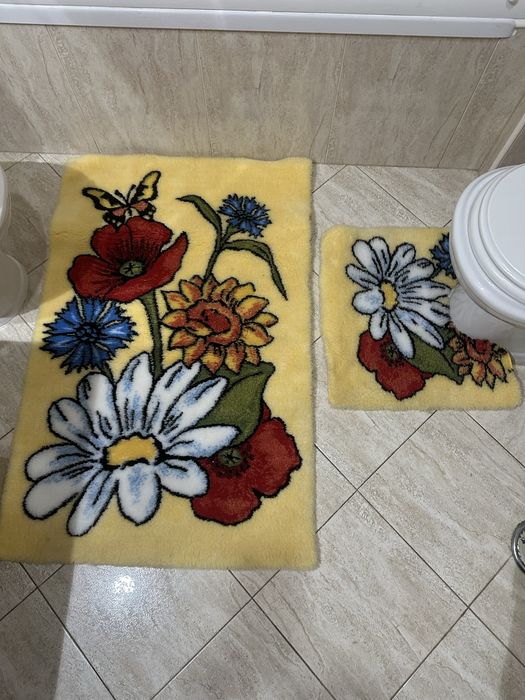 Conjunto de 3 tapetes de casa de banho