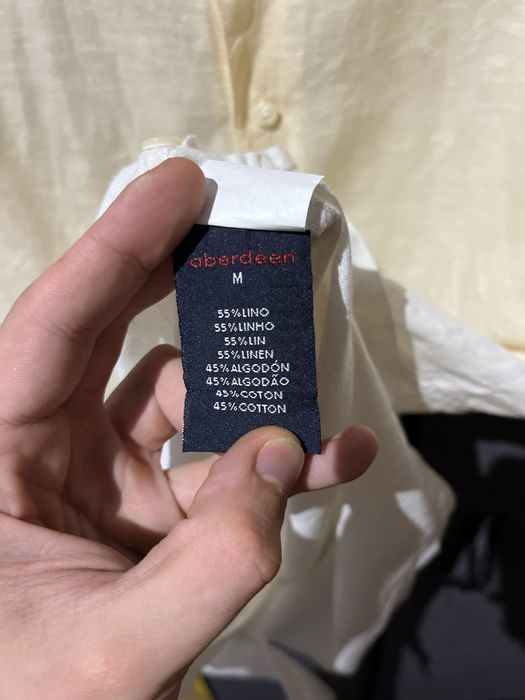 Camisa de linho aberdean