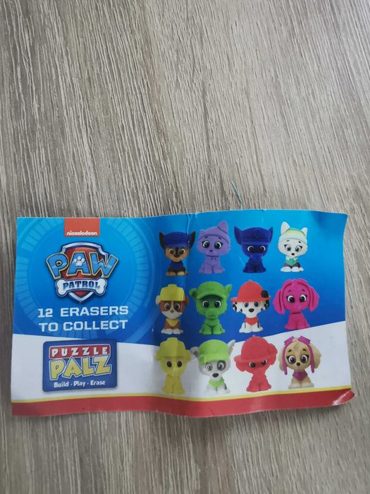 Puzzle Palz figurki gumki Psi Patrol Rocky