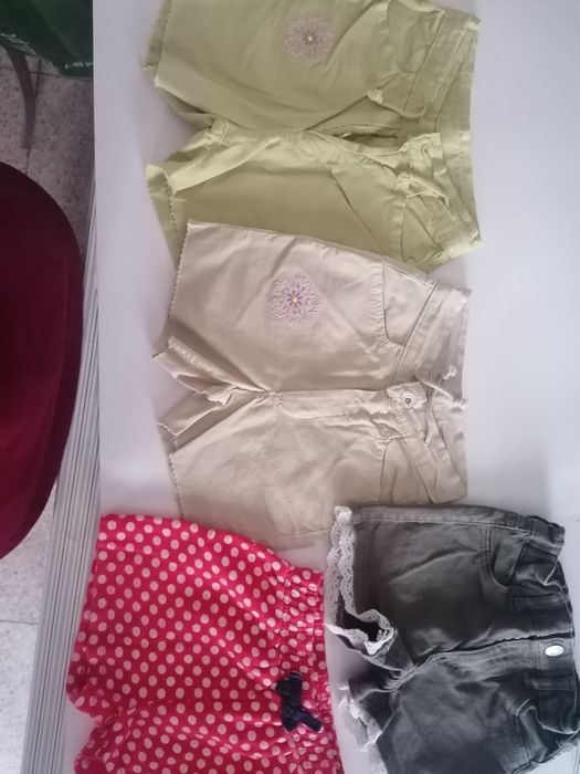 Calções menina 3 anos