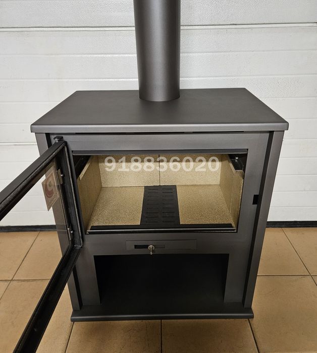 Salamandra a Lenha 14kw Com Ventilação NOVAS - Fabrico Nacional