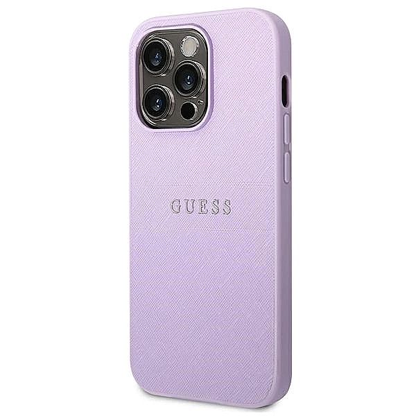 Etui Guess Saffiano Strap na iPhone 14 Pro Max 6,7" - fioletowe