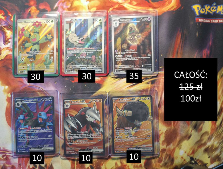 Pokémon TCG – zestaw 6 kart Master IR UR| Black Bolt & White Flare