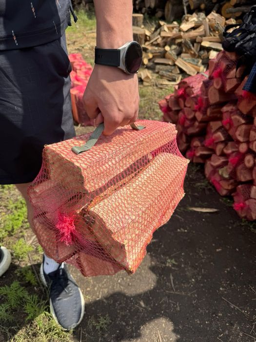 Колоті дрова в сітках | Тверді породи | 15дм³ – 70 грн