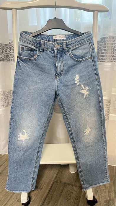 Комплект на 128 см, джинси+ джинсова куртка Zara, реглан