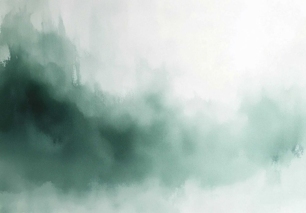 Fototapeta Zielona Abstrakcja Mgła Mistyka Sztuka Kremowa 3D + KLEJ