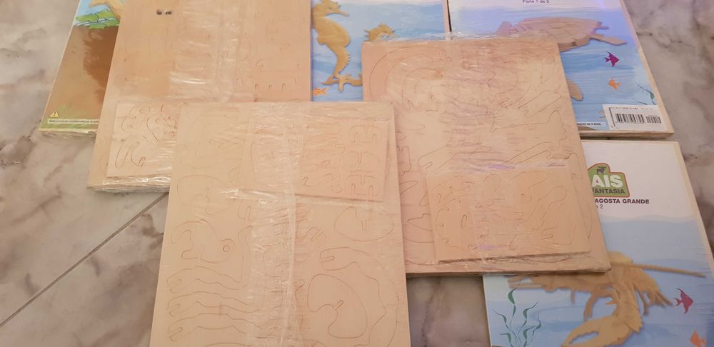 Puzzle 3D em madeira