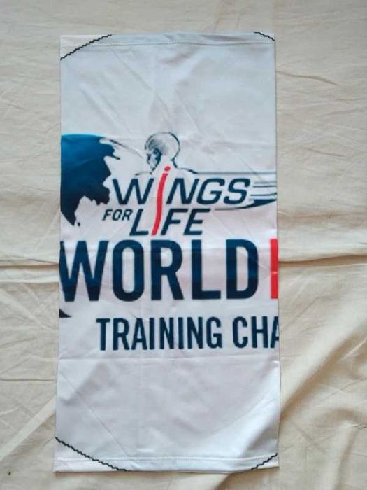 Wings for Life , komin , plecak / worek .