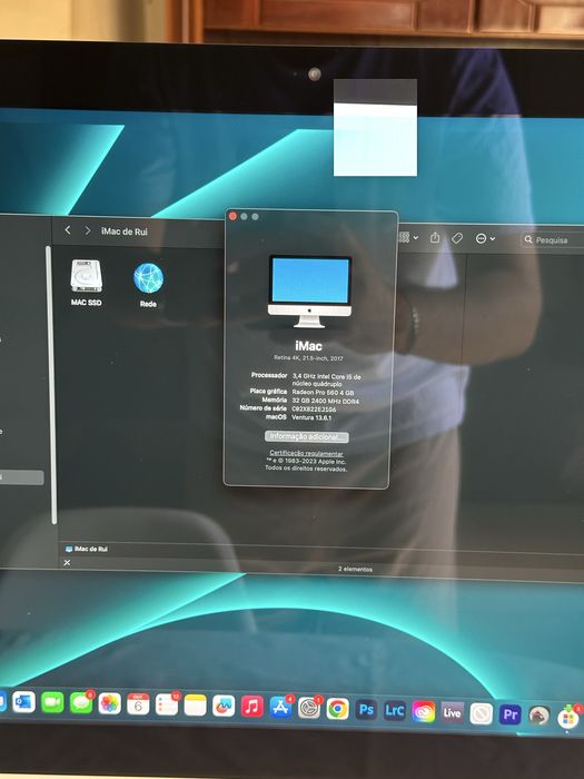 iMac (4K, 21,5”, 2017) 1TB 32gb RAM