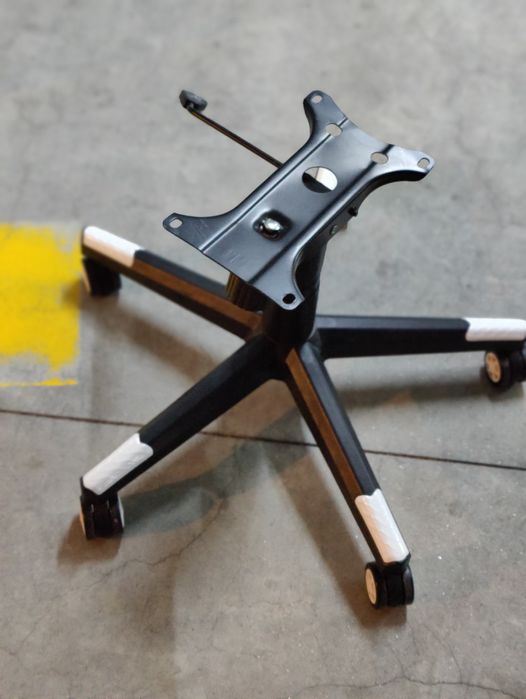 Pé com rodas e amortecedor para cadeira gamer