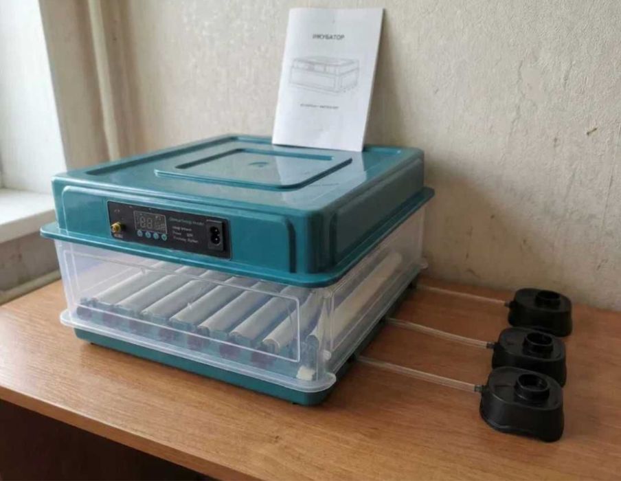 Инкубатор автоматический 12-220В Птаха Інкубатор + овоскоп