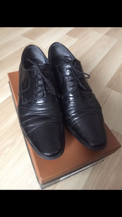 Buty skórzane męskie , eleganckie Almano r. 44/29