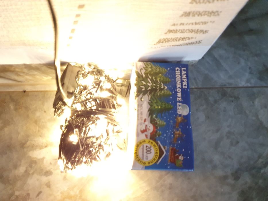 Lampki choinkowe zewnętrzne/wewnętrzne led 200 sztuk
