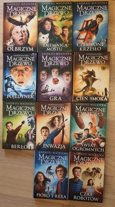 Magiczne Drzewo - Zestaw 11 tomów - Andrzej Maleszka - Stan Bardzo Dobry