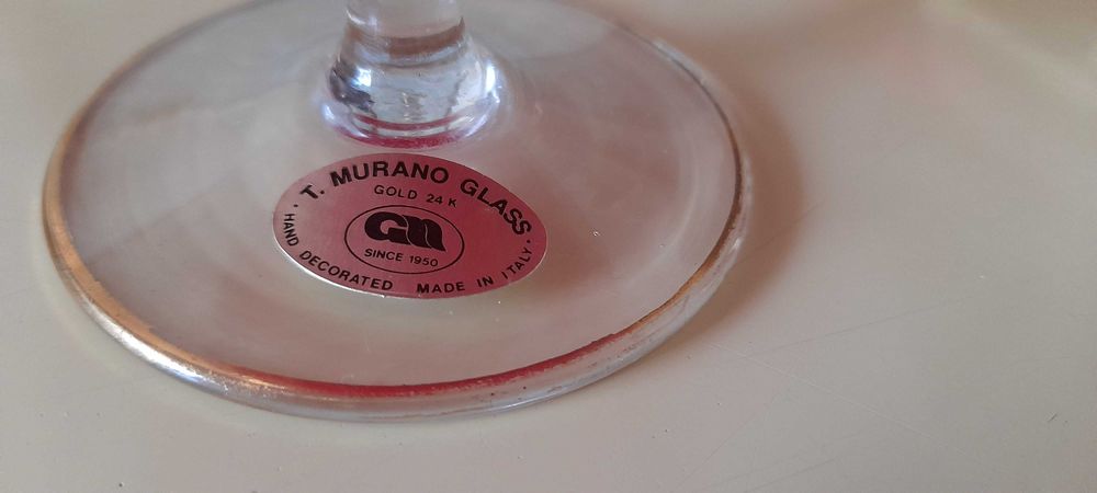 6 Copos T. MURANO Glass