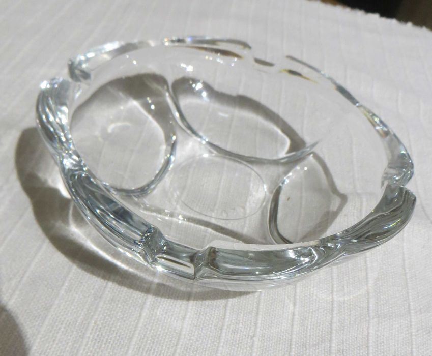 Vintage Crystal Ashtray from Fidenza, Italy – Original and Genuine Piece