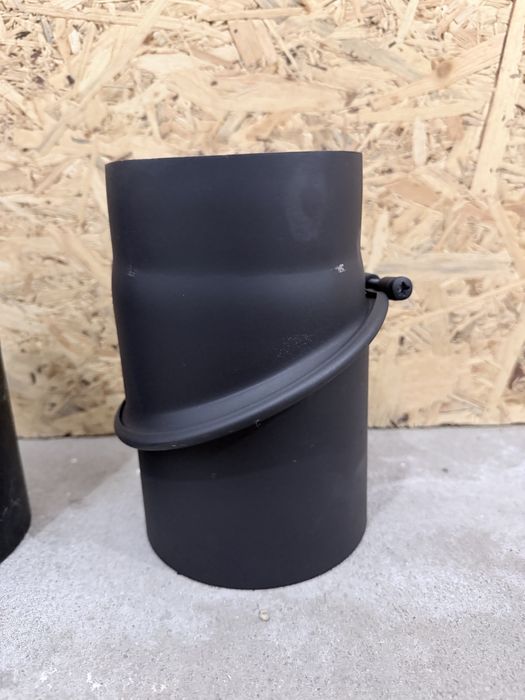 Kolano nastawne czarne 45° fi 120 Darco