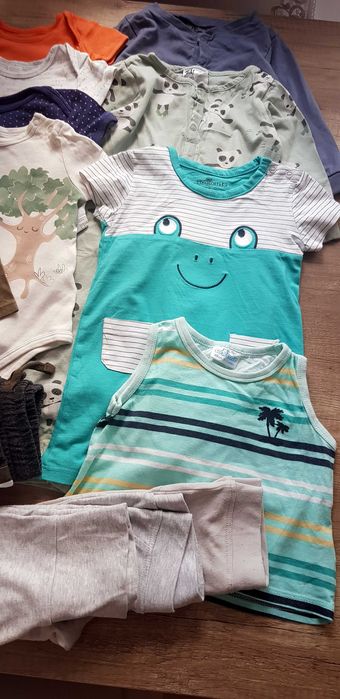 Duża paka ubrań r. 80 (chłopiec) 2