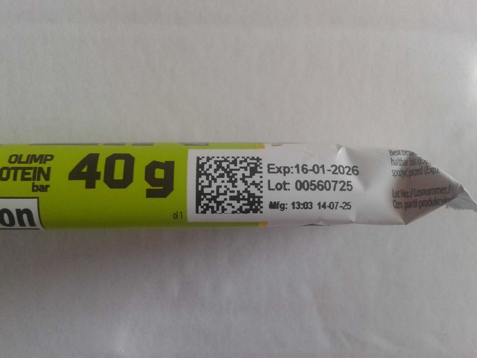 OLIMP PROTEIN BAR Baton białkowy WPC pistacjowy Dubai Style karton 1kg