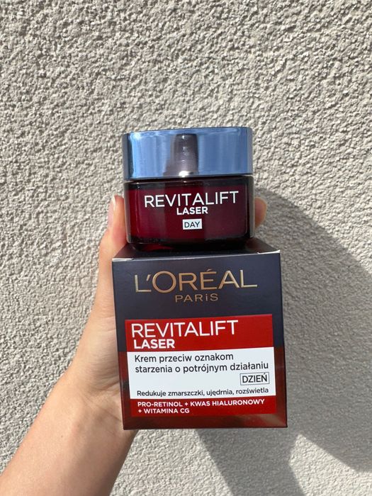 Krem Loreal Paris Revitalift laser do twarzy na dzień przeciw oznakom starzenia