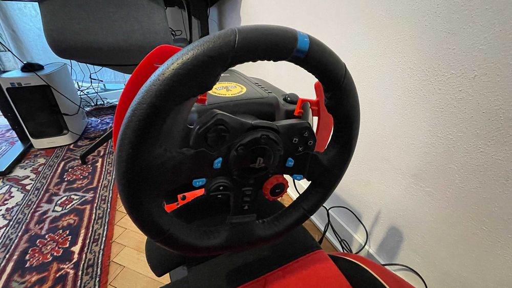 Domowy simracing rig dla dziecka - Logitech G29+Recaro+Wheel Stand Pro ...