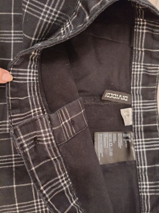 Spódnica grubsza bawełna w kratę H&M 38