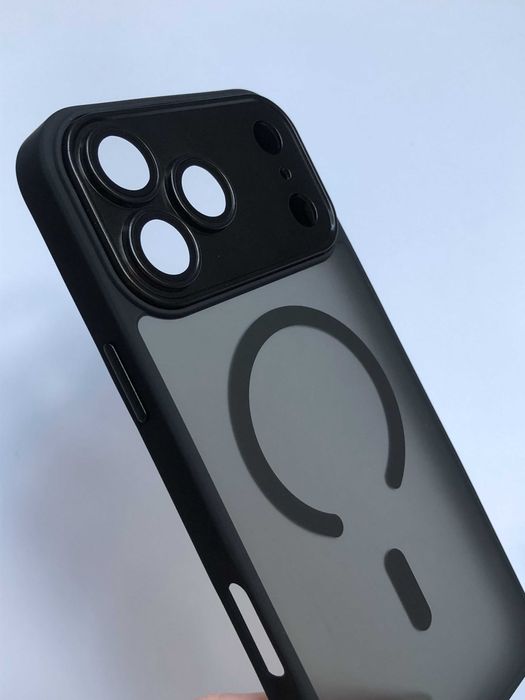Чохол WMatte Magsafe для iPhone 17 Pro Max чехол айфон 17 промакс магсейф силікон кейс чорний