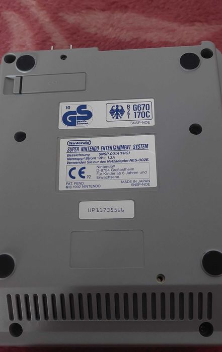 Consola Super Nintendo (SNES) Desbloqueada