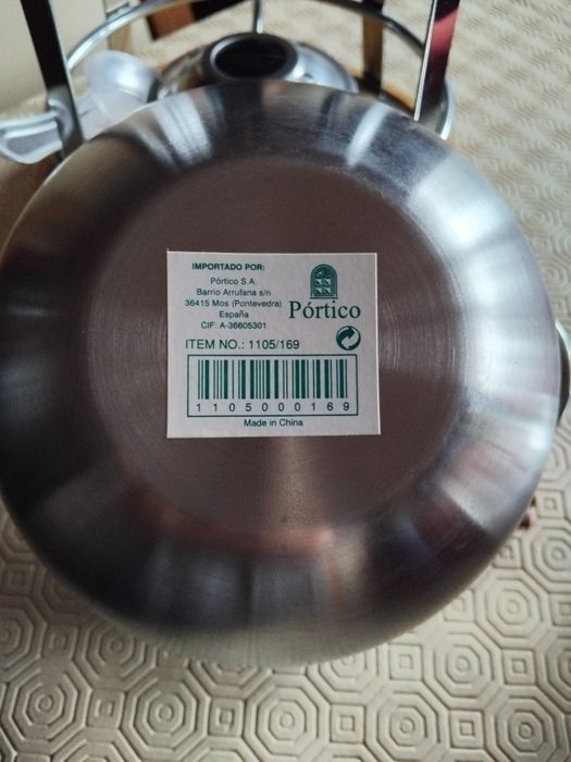 Fondue em inox novo
