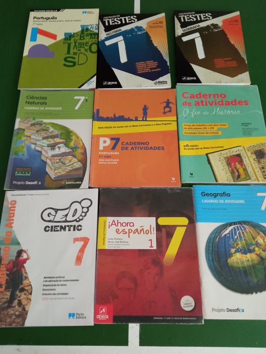 Livros de exercícios 7 ano