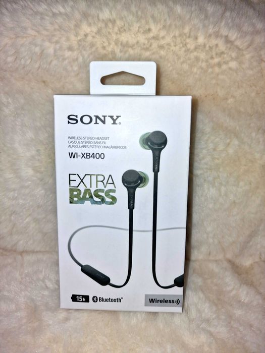 Nowe Słuchawki Bluetooth SONY WI-XB400 – Czarne