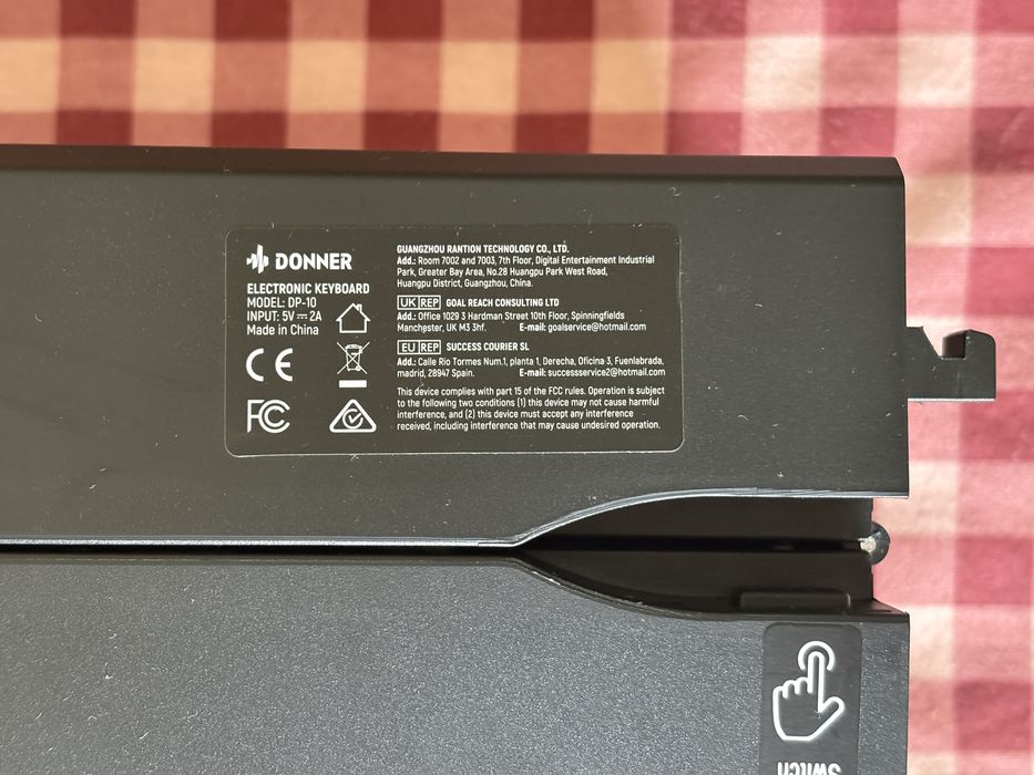 Donner DP10 Teclado, Piano Eletronico