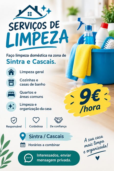 Serviços de limpezas (fins de semana)