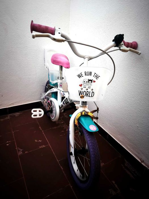 Bicicleta infantil LOL Surprise 16" com rodinhas