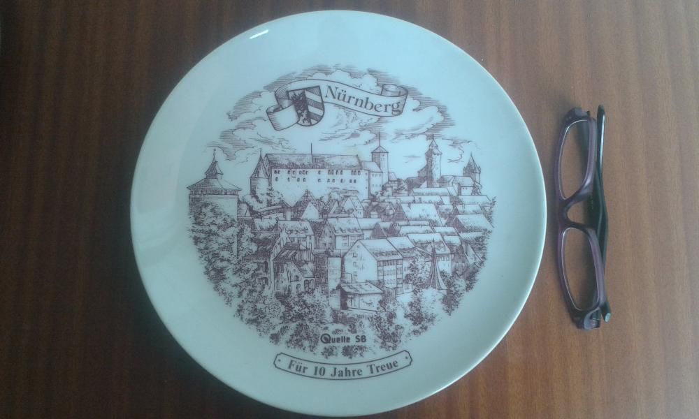 Prato decorativo Alemão BAVARIA, motivos de nurnberg