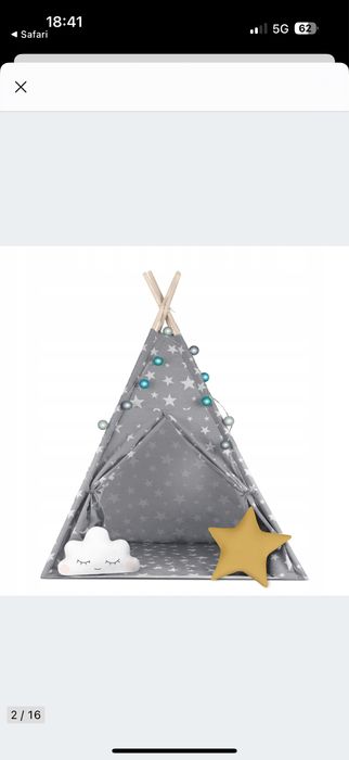 Tipi namiot wigwam dla dzieci