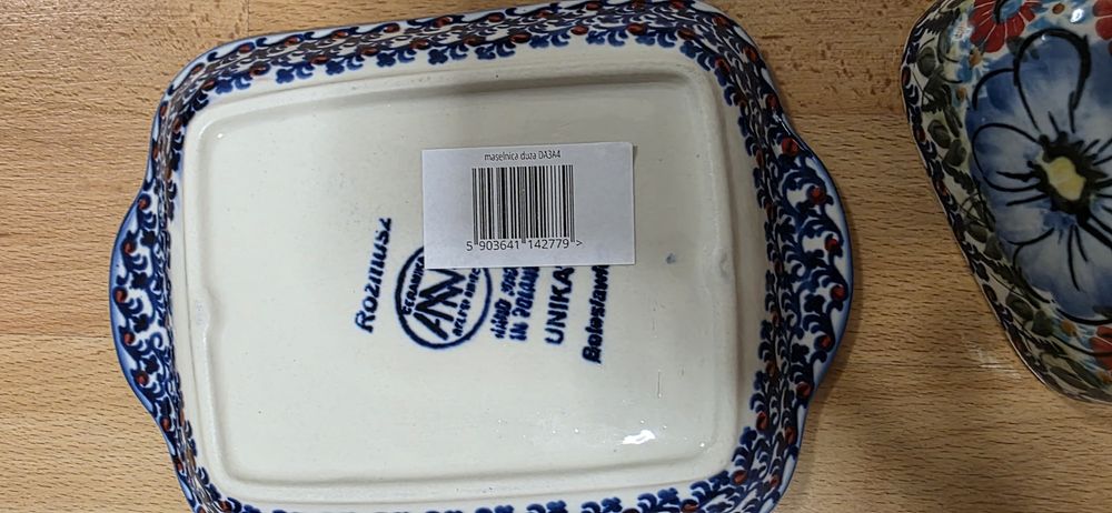 Ceramika Bolesławiec maselniczka