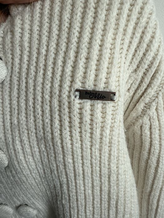 Теплий вʼязаний комбінезон Baby Mio 12-18 місяців, чобітки в подарунок