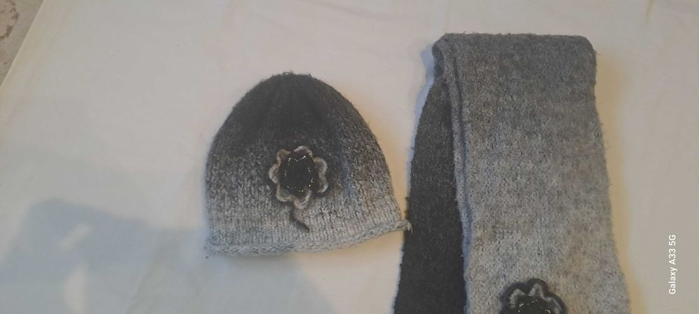 Czapka + szalik dla dziewczynki