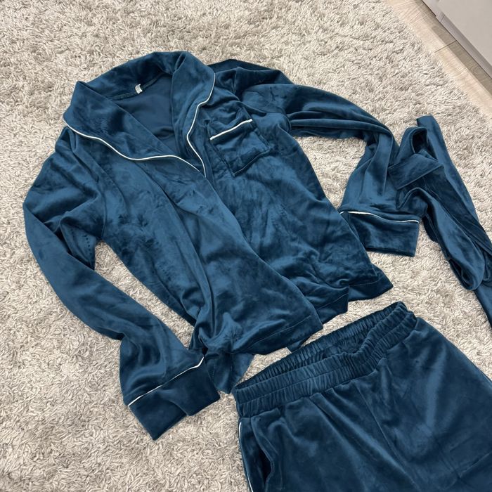 Велюрова піжама С/М нова смарагдова