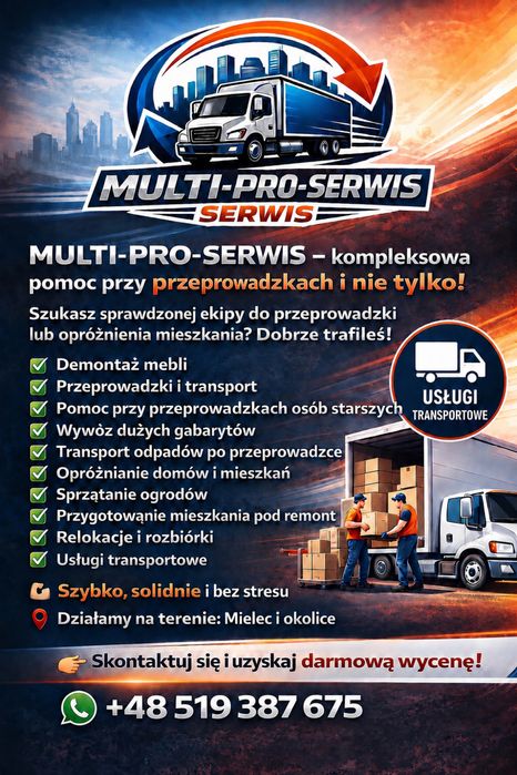 MULTI-PRO-SERWIS Usługi przeprowadzkowe i porządkowe