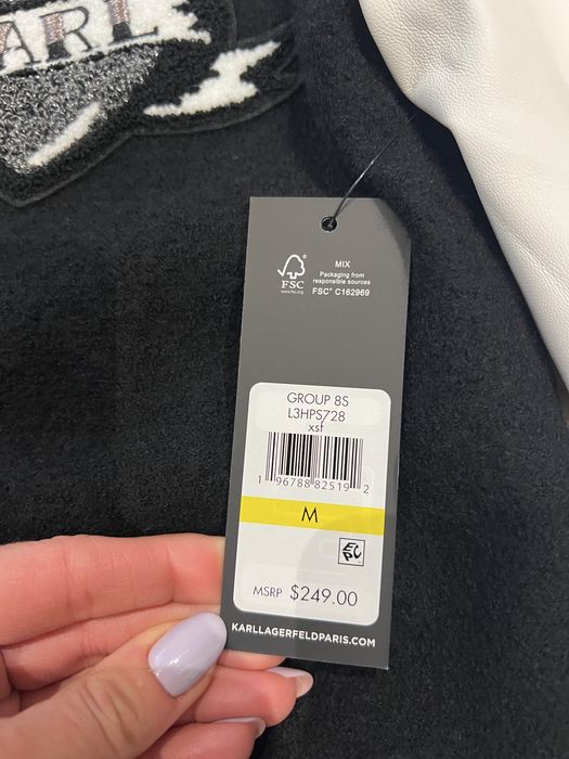Kurtka karl lagerfeld oryginal nowa z metką skórzana
