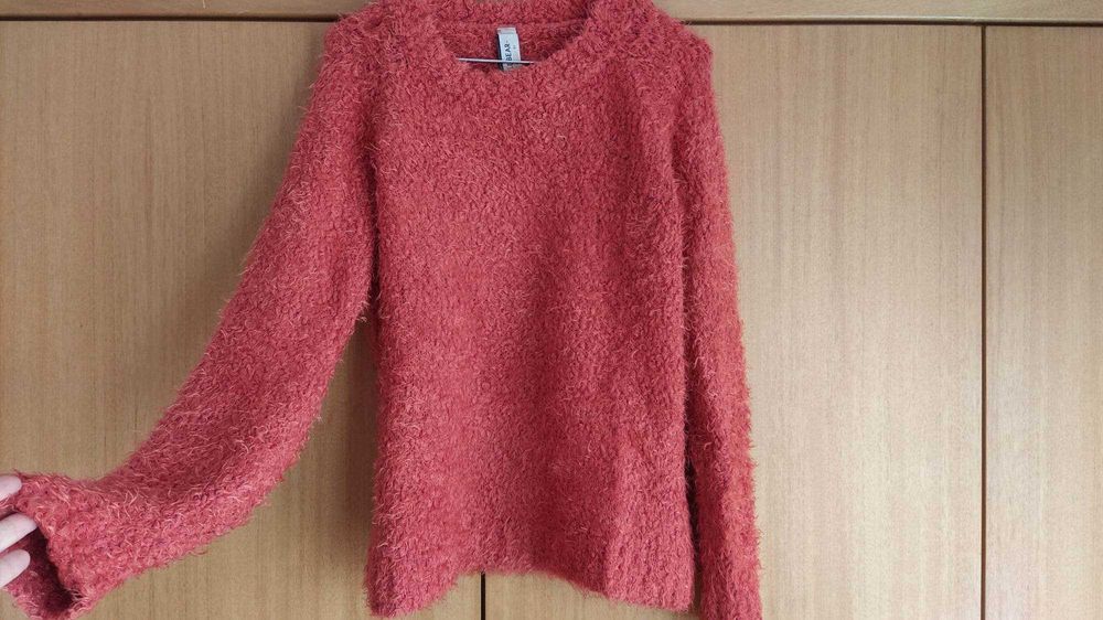 Camisola cor de laranja Pull and Bear