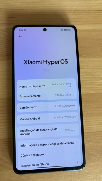 Xiaomi Redmi Note 12 Pro 5G – 8GB RAM / 128GB – Como Novo
