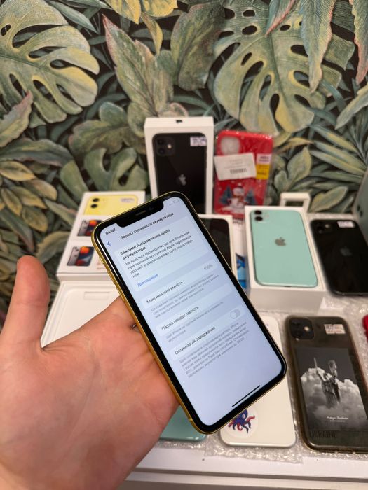 iPhone 11 128GB Neverlock Айфон 11 128ГБ Жовтий 100%акб TradeIN Вибір