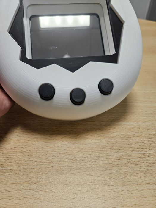 Tamagotchi Gigante Decorativo com Espelho (Impressão 3D)