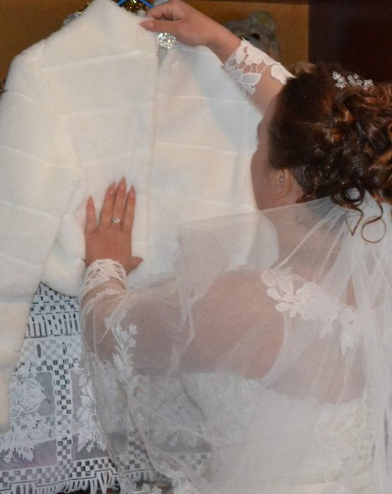 Шубка весільна, вечірня на весілля для нареченої