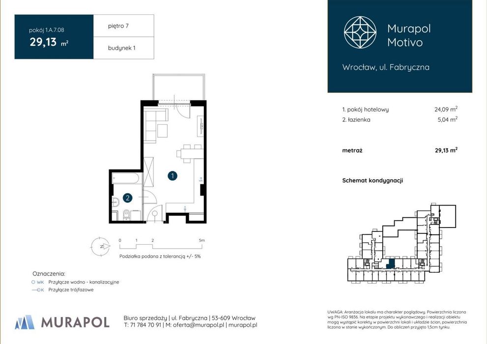1-pokojowy apartament inwestycyjny 29m2 + balkon