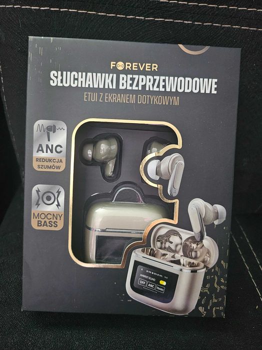 słuchawki bezprzewodowe wyświetlaczem dotykowym ANC ENC dokanałowe